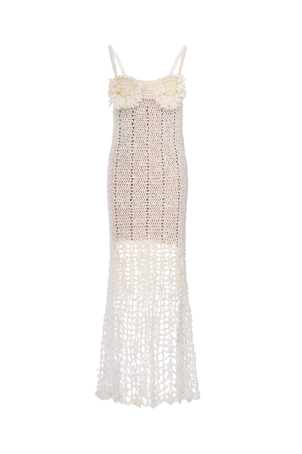 andreeva white crochet dress