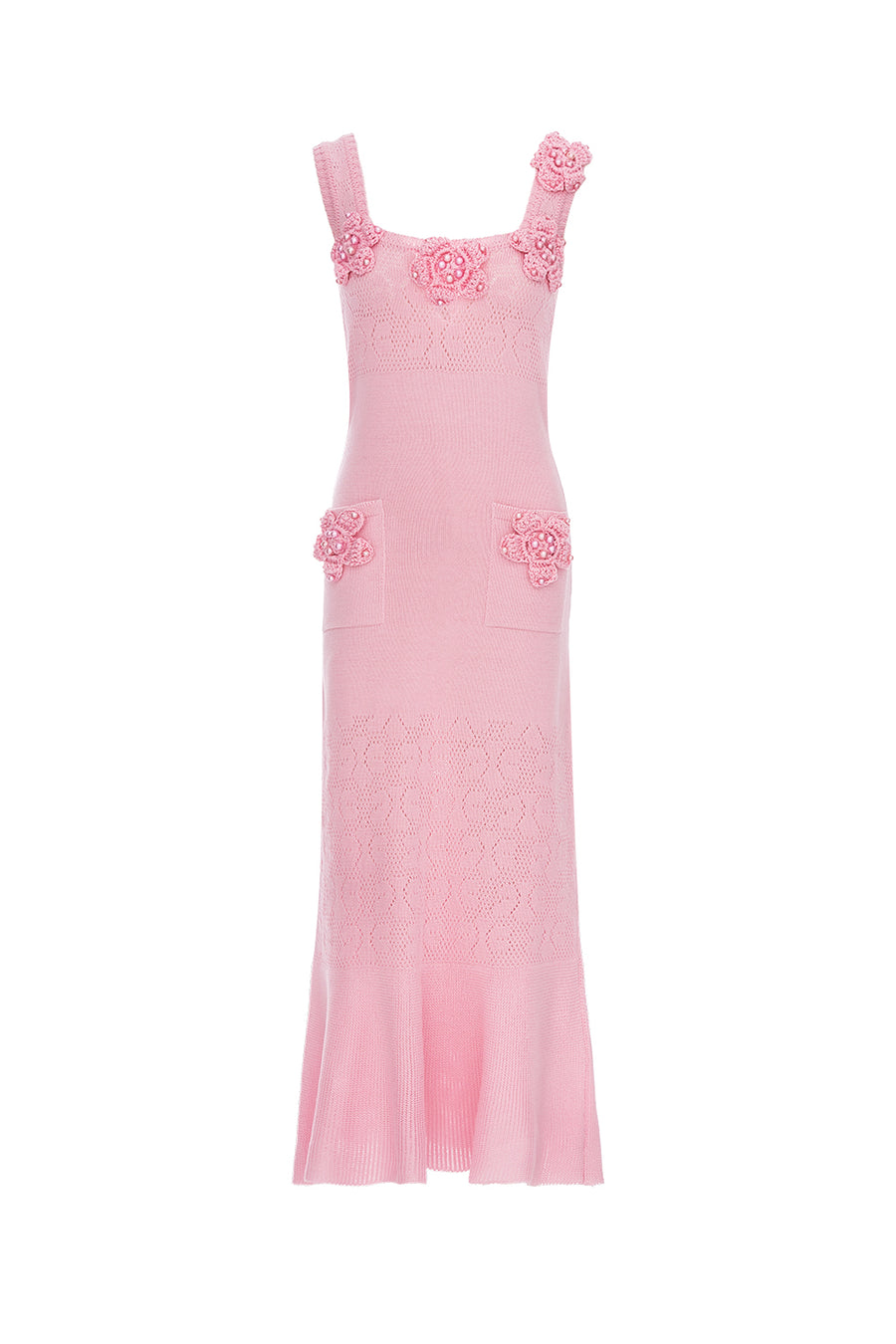 andreeva women's pink knit dress