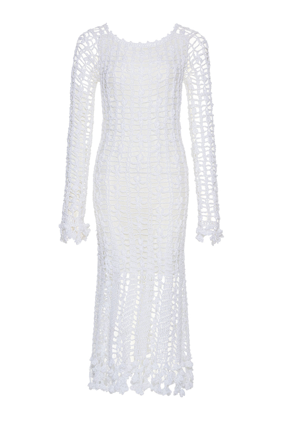 andreeva white crochet dress