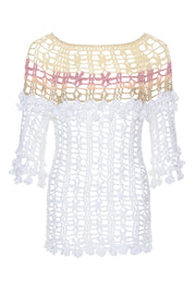 andreeva multicolor handmade crochet top
