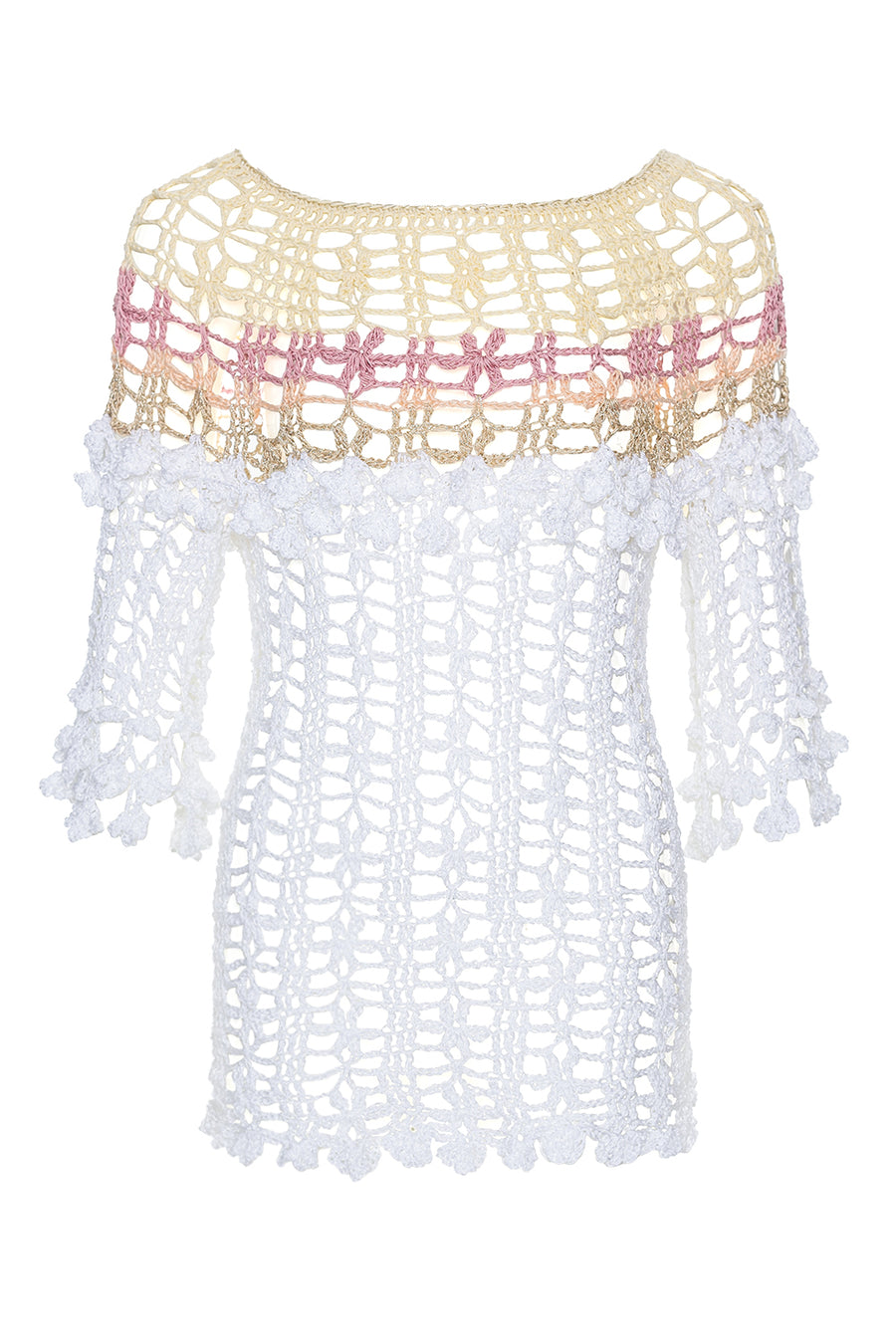 andreeva multicolor handmade crochet top
