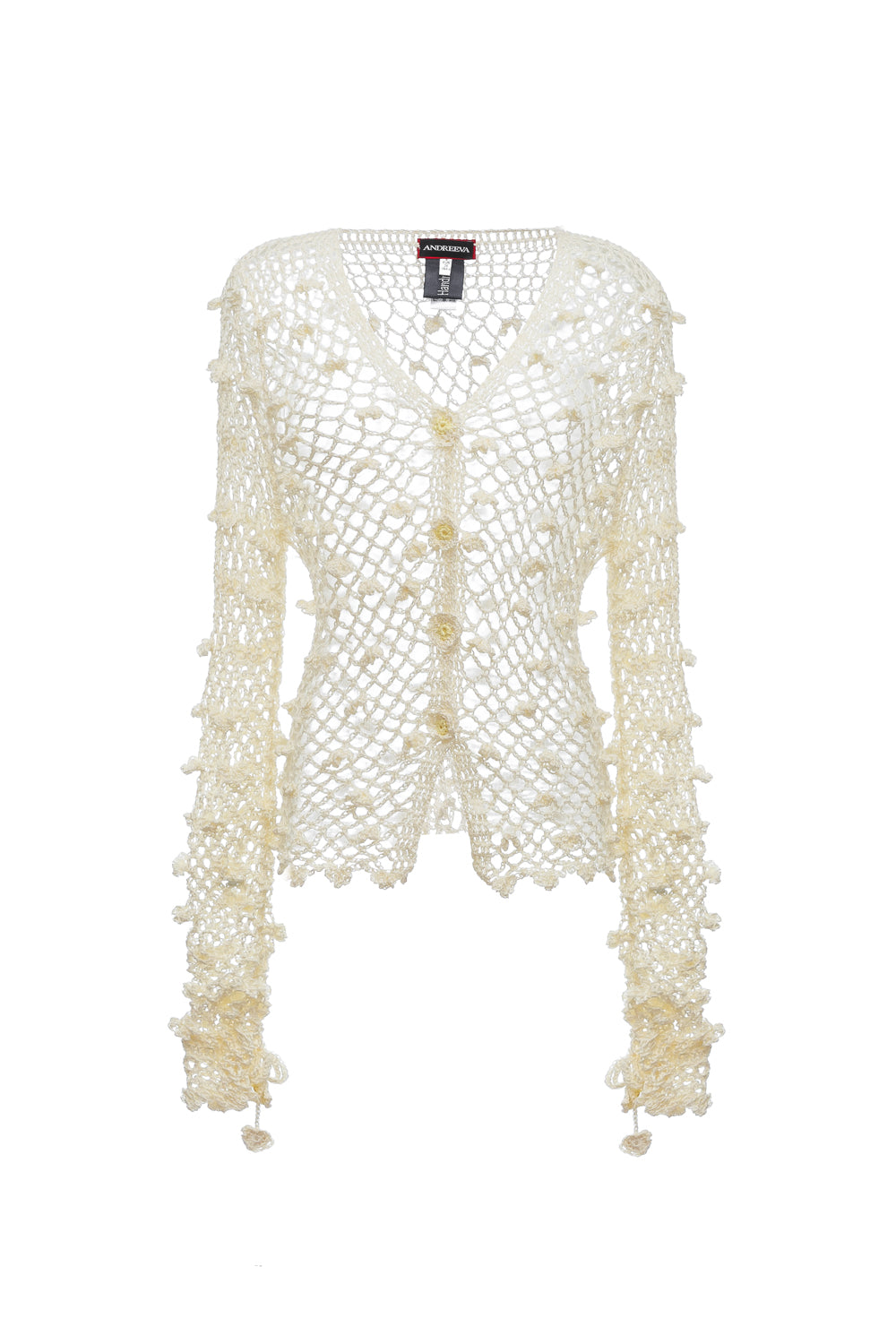 andreeva white crochet shirt
