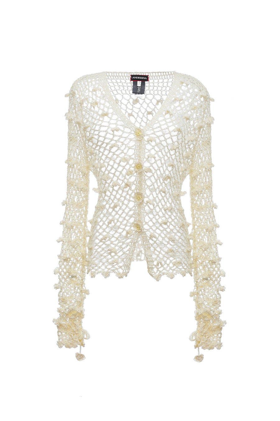 andreeva white crochet shirt
