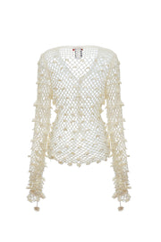 andreeva white crochet shirt