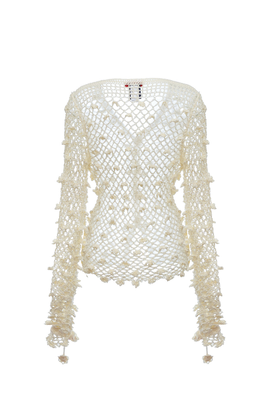 andreeva white crochet shirt