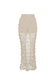 andreeva white crochet skirt