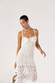 andreeva white crochet dress