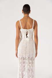 andreeva white crochet dress