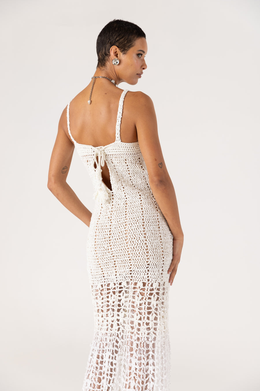 andreeva white crochet dress