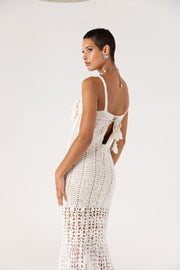 andreeva white crochet dress