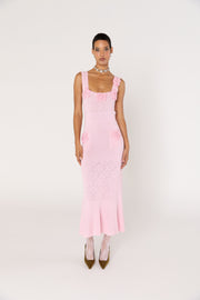 andreeva women's pink knit dress