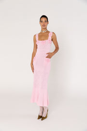 andreeva women's pink knit dress