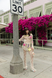 andreeva multicolor crochet top