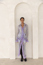 andreeva lavender handmade knit cardigan