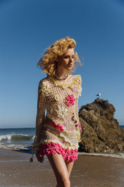 andreeva multicolor crochet top