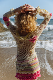 andreeva multicolor crochet top