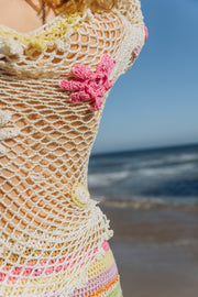 andreeva multicolor crochet top