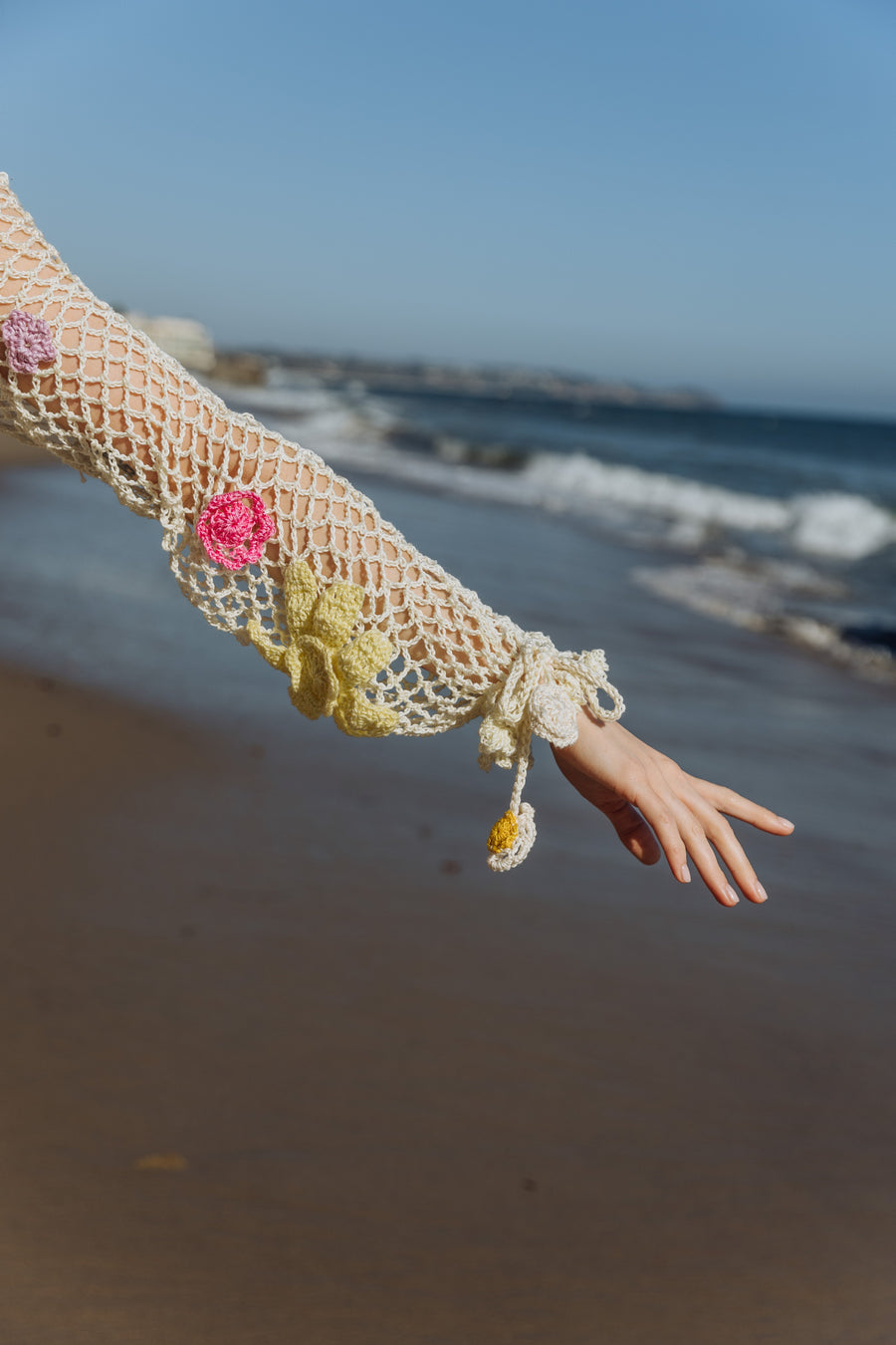 andreeva multicolor crochet top