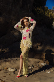 andreeva multicolor crochet top