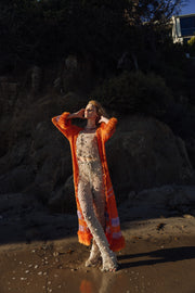 andreeva silver crochet pants