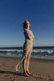 andreeva white crochet skirt