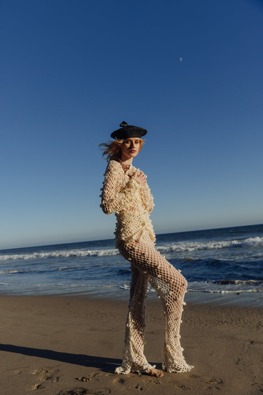 andreeva white crochet shirt