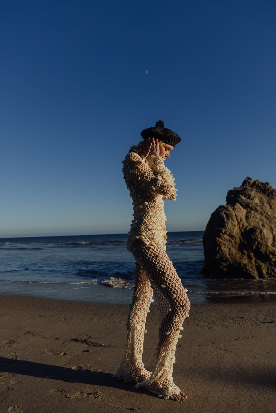 andreeva white crochet shirt