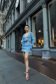andreeva blue handmade knit sweater