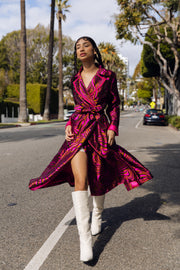 andreeva magenta coat