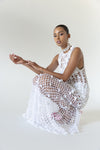 andreeva white handmade crochet dress