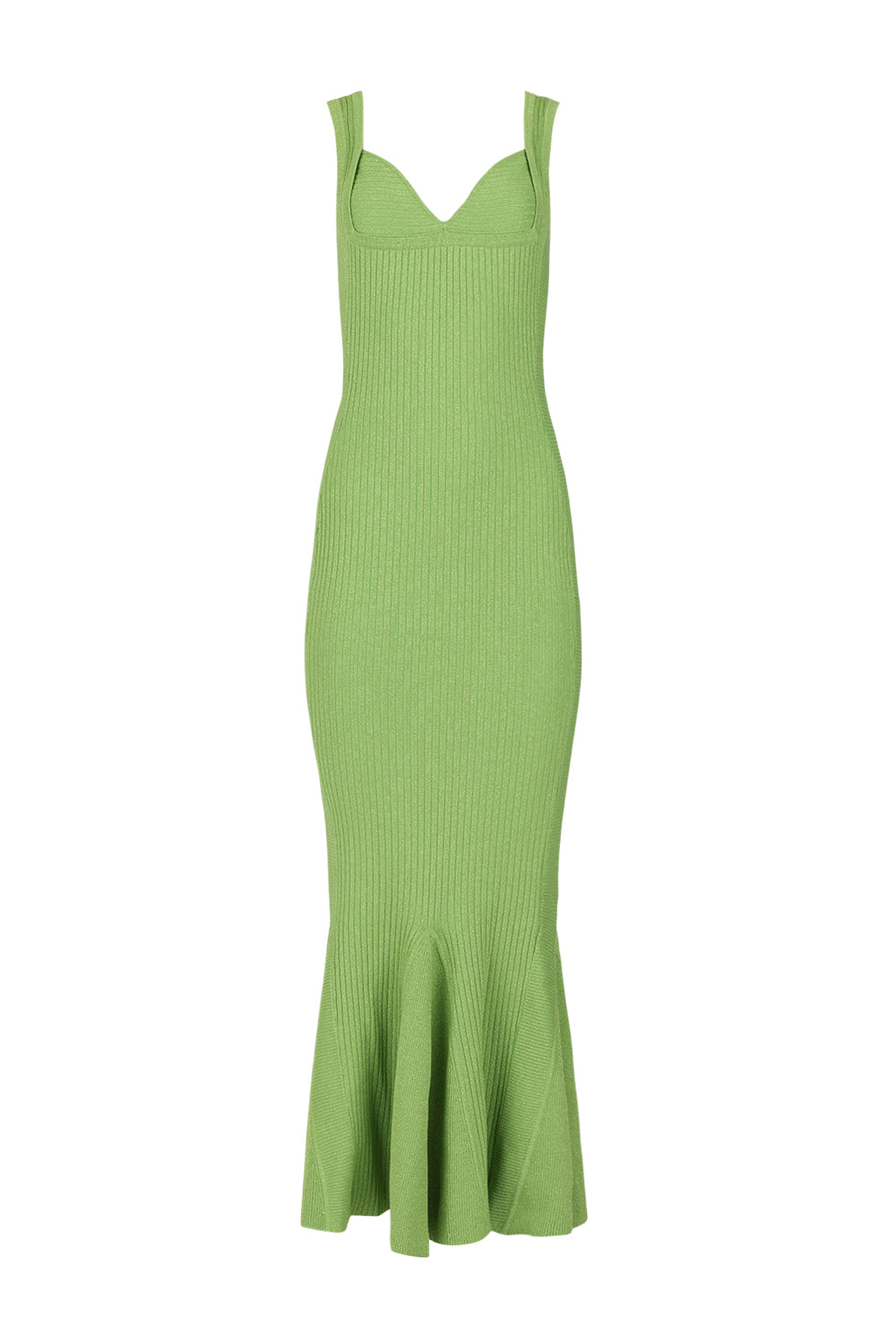 andreeva womens green metallic maxi knit dress