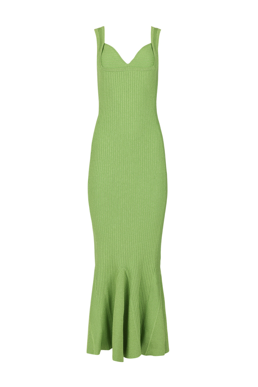 andreeva womens green metallic maxi knit dress