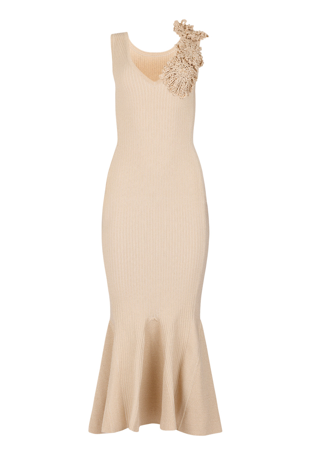 andreeva womens beige knit dress