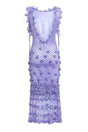 andreeva violet handmade knit dress