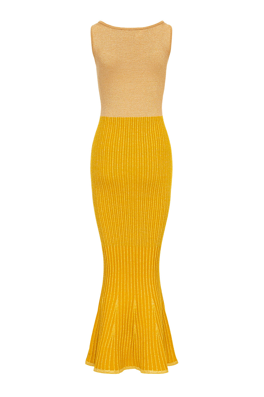 andreeva womens gold knit dress