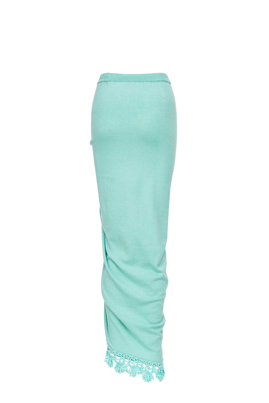 andreeva womens mint knit skirt with embroidery