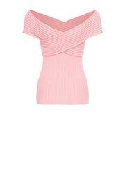 andreeva womens pink knit top