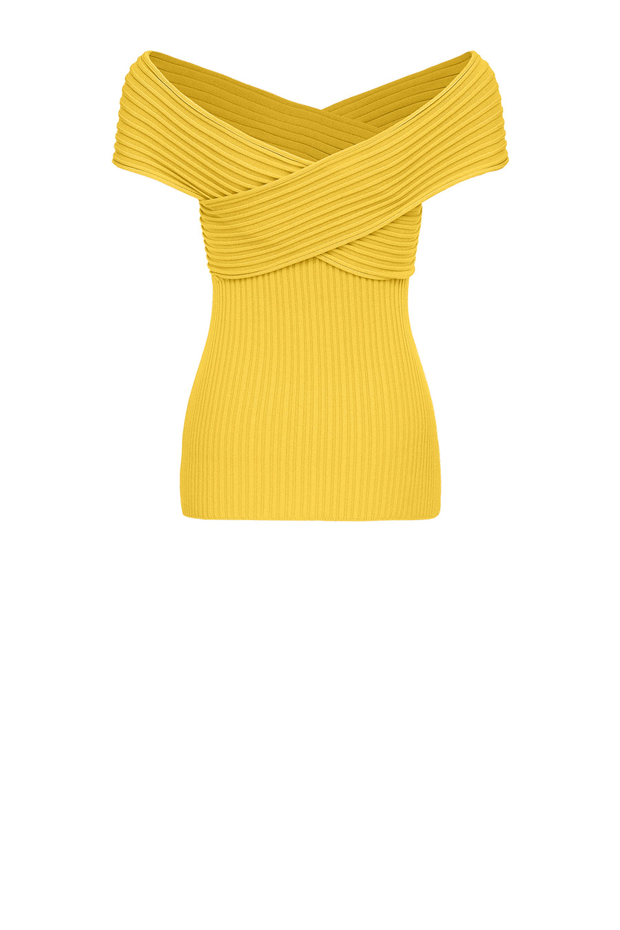 andreeva womens butter yellow knit top