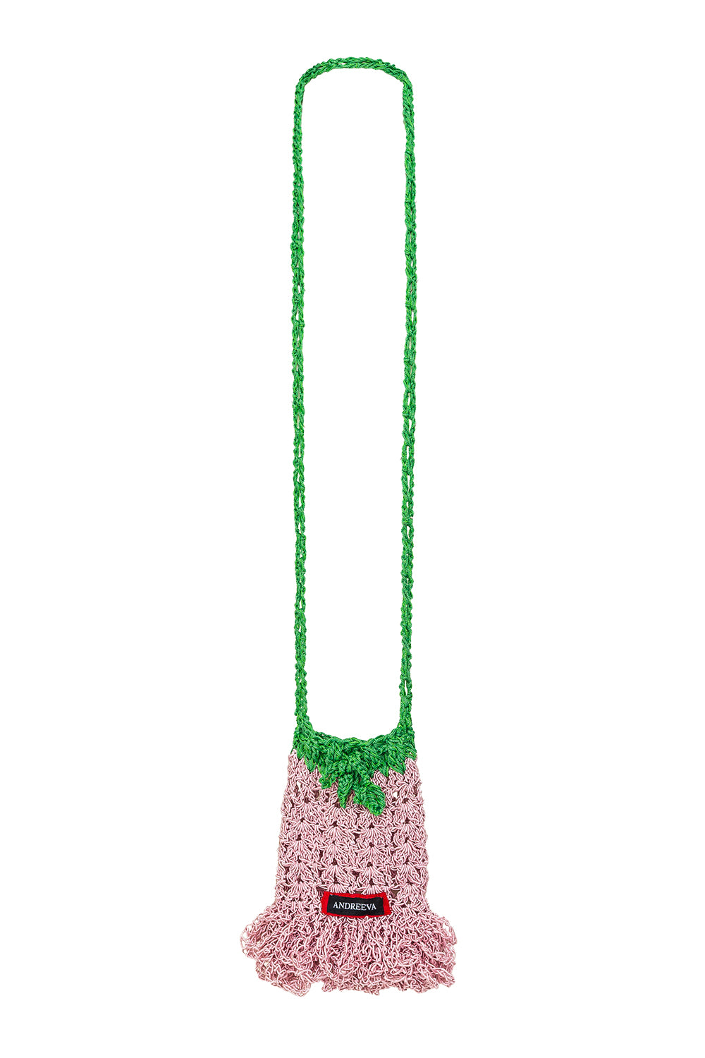 andreeva women's multicolor crochet mini bucket bag