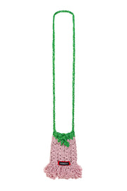 andreeva women's multicolor crochet mini bucket bag