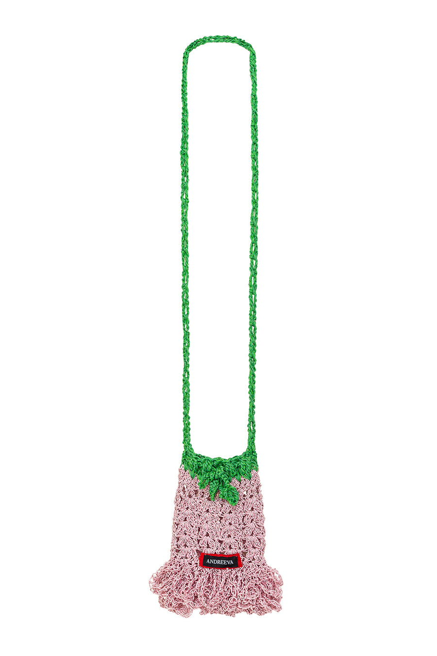 andreeva women's multicolor crochet mini bucket bag
