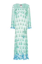 andreeva womens blue crohet cover up