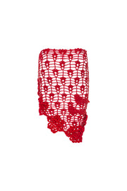 andreeva womens red crochet beach cover up