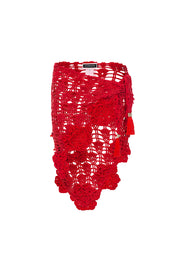 andreeva womens red crochet cover up