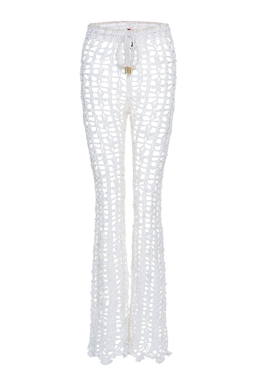 andreeva white crochet pants