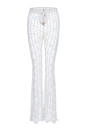 andreeva white crochet pants