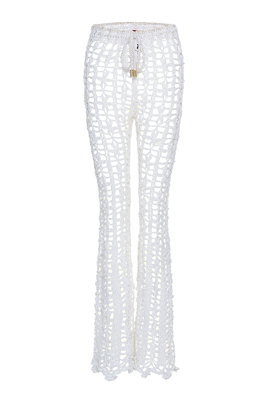 andreeva white crochet pants