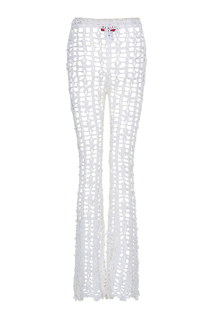 andreeva white crochet pants