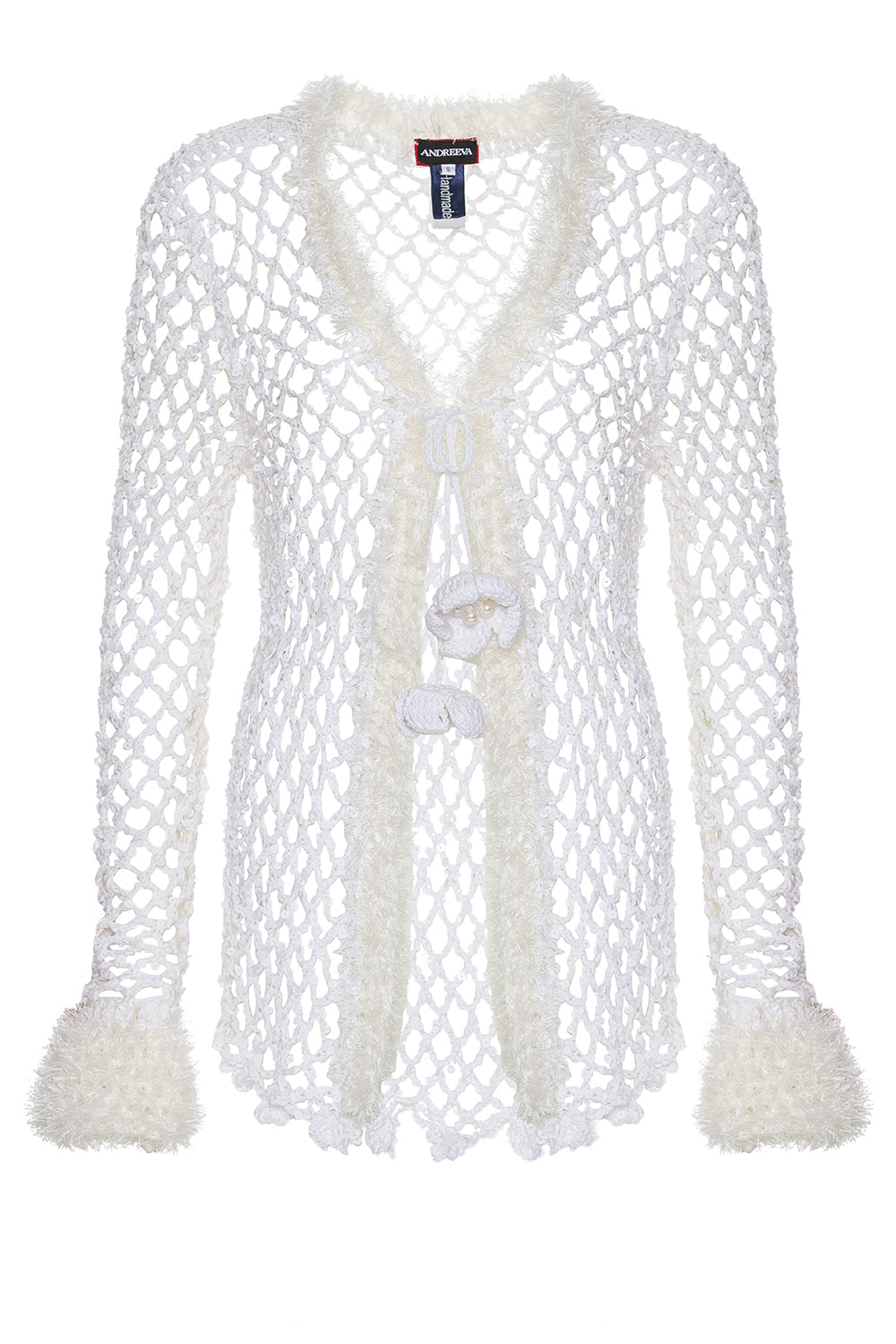 andreeva white crochet shirt