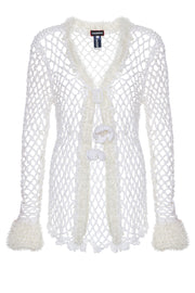 andreeva white crochet shirt